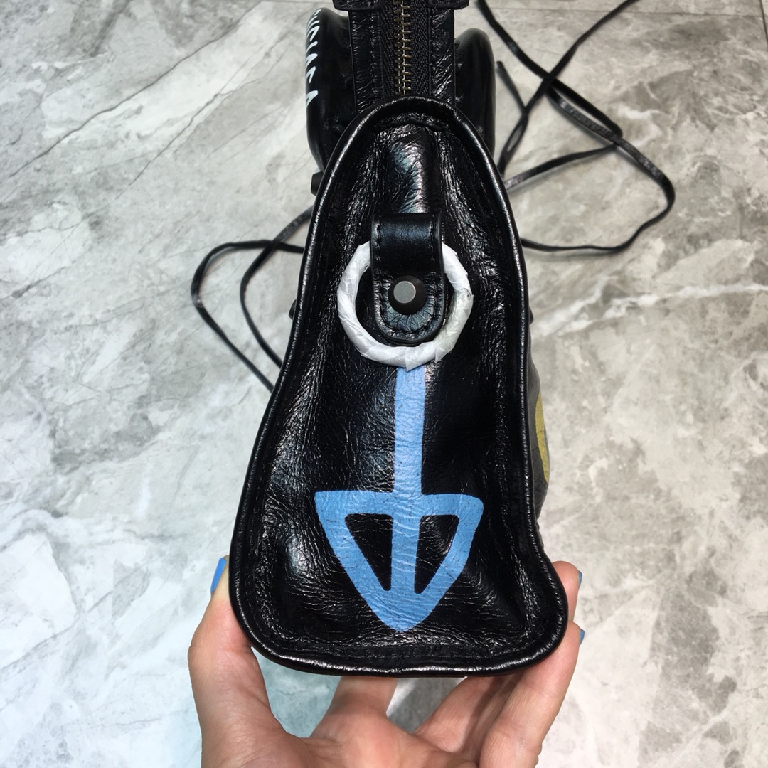 CLASSIC MINI CITY GRAFFITI, BALENCIAGA HANDBAGS