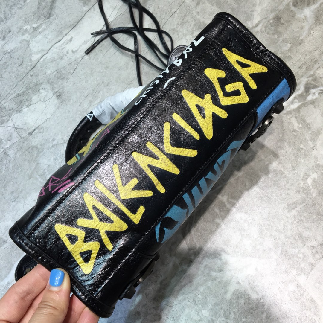CLASSIC MINI CITY GRAFFITI, BALENCIAGA HANDBAGS