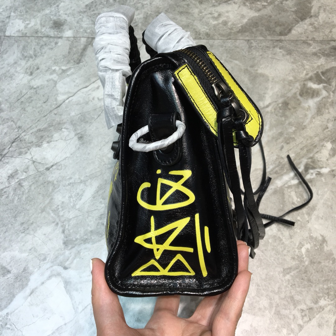 CLASSIC MINI CITY GRAFFITI, BALENCIAGA HANDBAGS