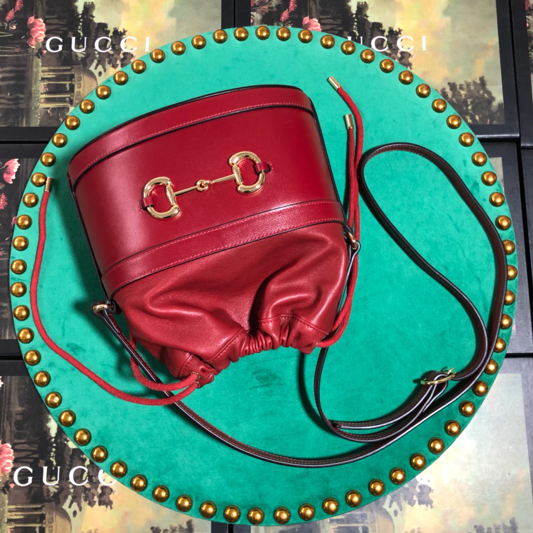 602118 Gucci 1955 Horsebit bucket bag