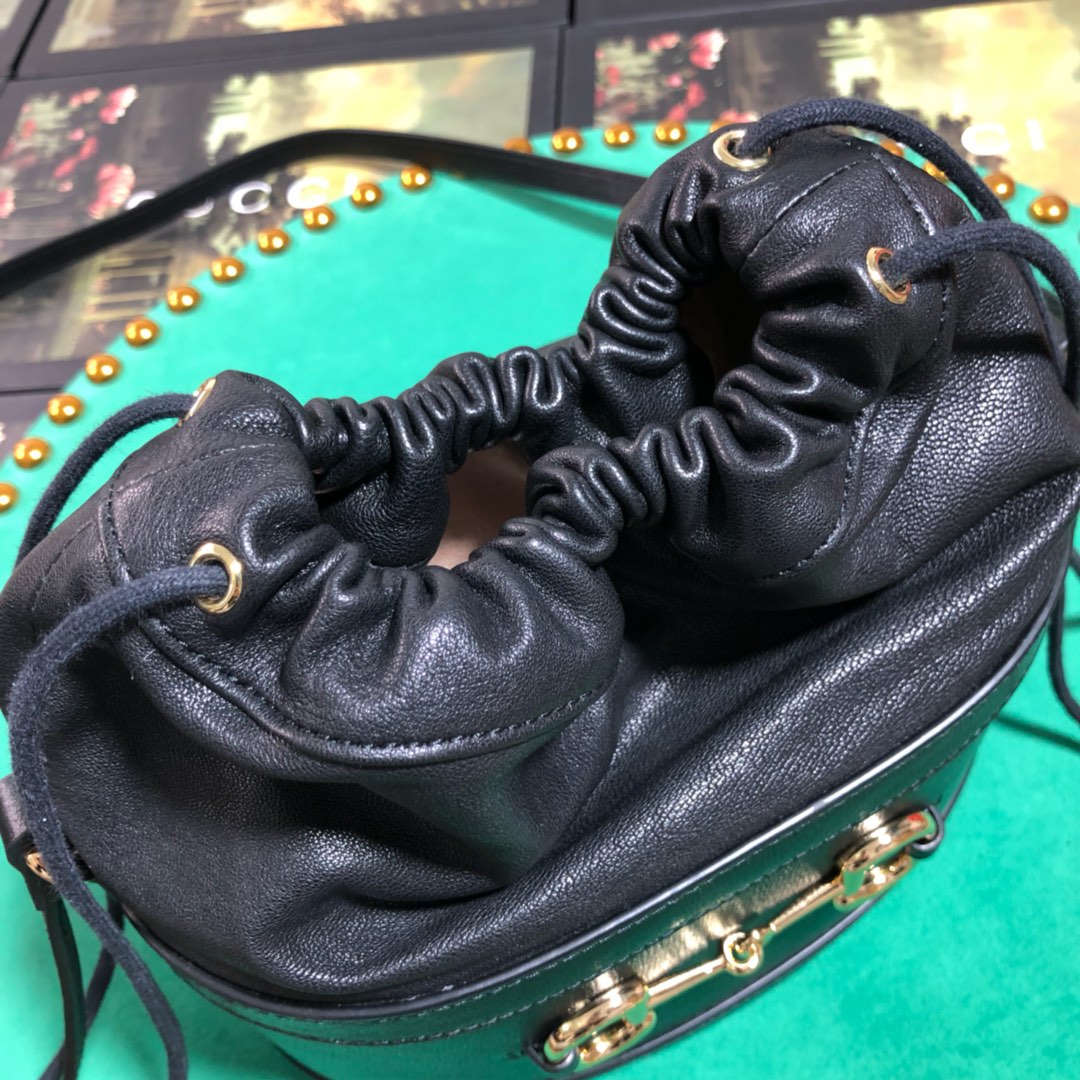 602118 Gucci 1955 Horsebit bucket bag