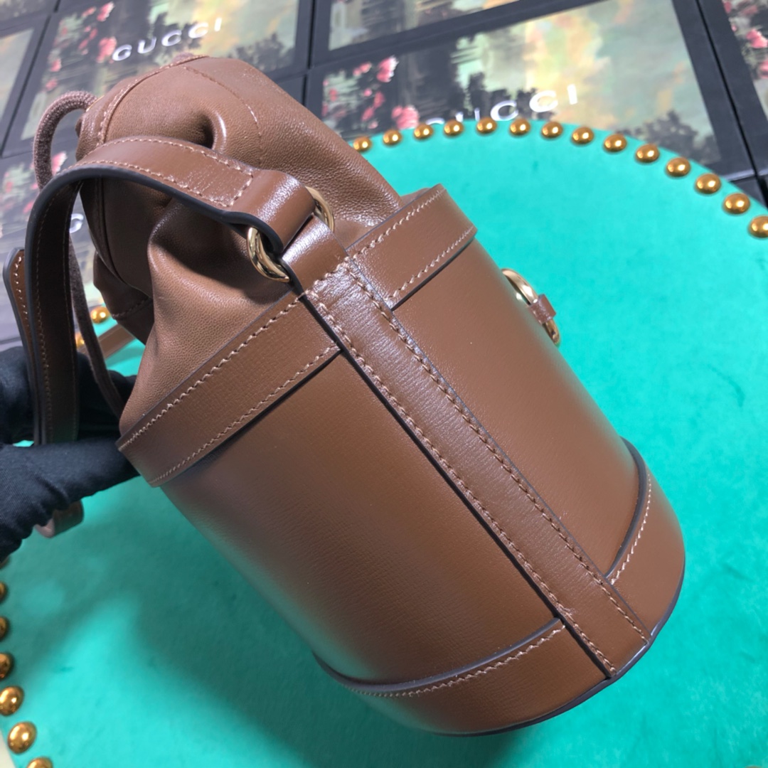 602118 Gucci 1955 Horsebit bucket bag