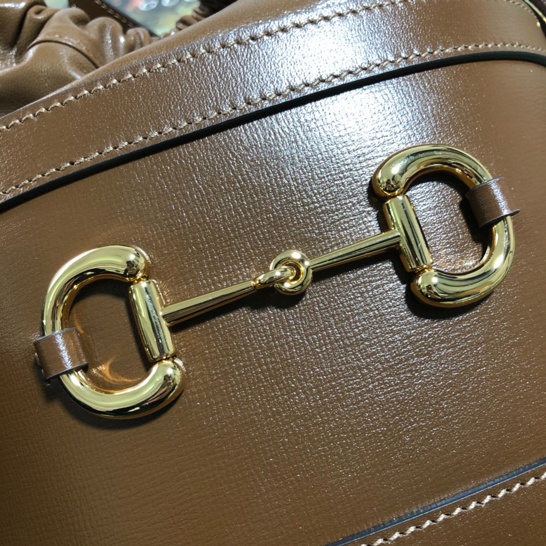 602118 Gucci 1955 Horsebit bucket bag