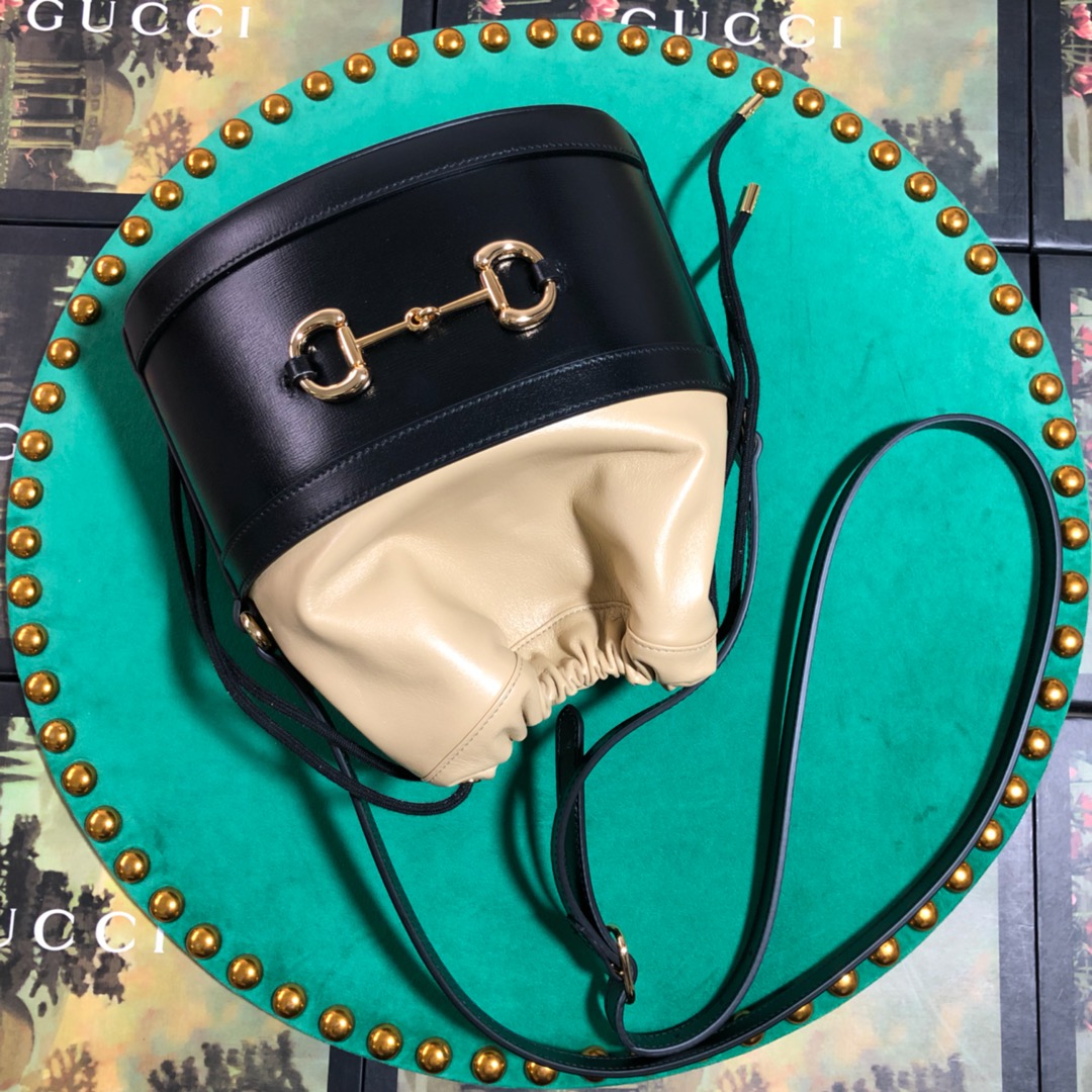 602118 Gucci 1955 Horsebit bucket bag