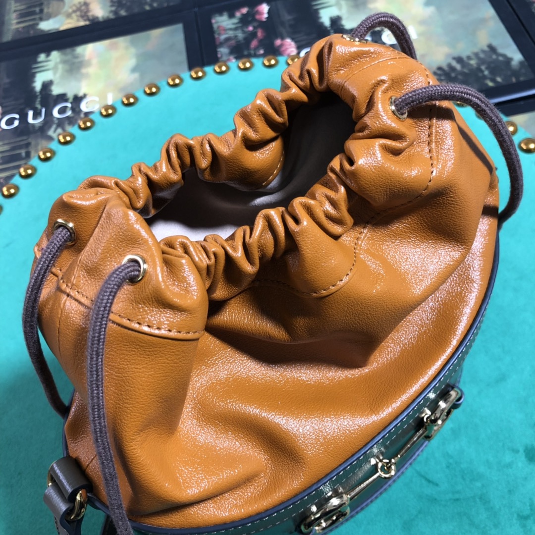 602118 Gucci 1955 Horsebit bucket bag