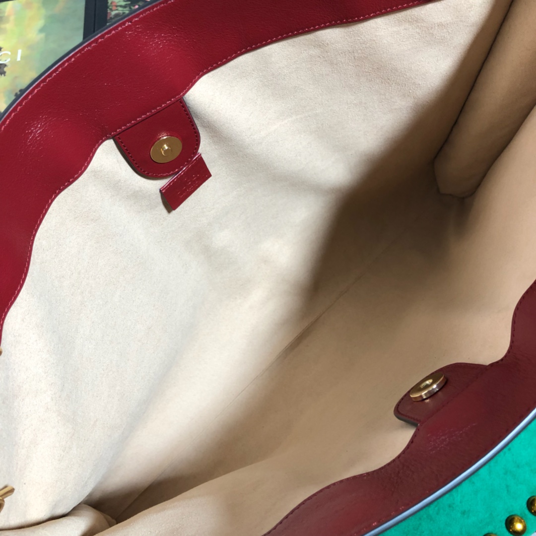 537219, Gucci LargeGG Tweed Tote, GUCCI Handbags