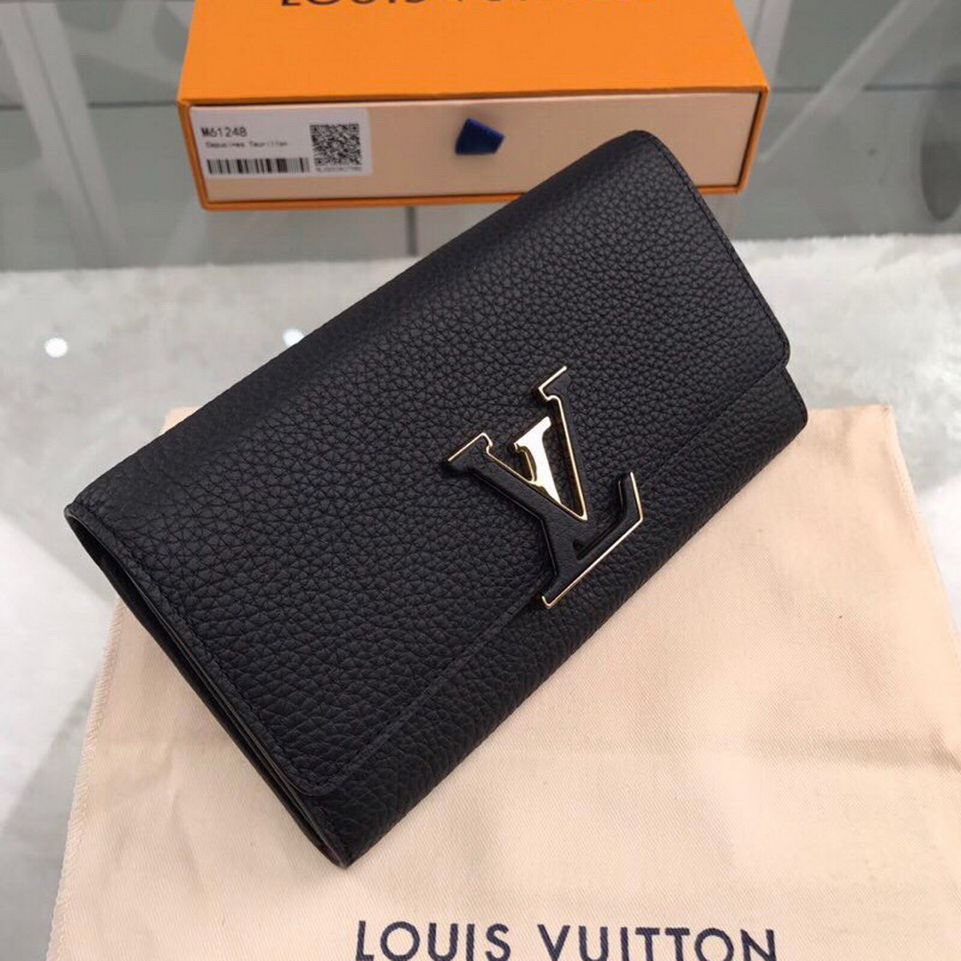 M61248 CAPUCINES WALLET, LOUIS VUITTON WALLETS