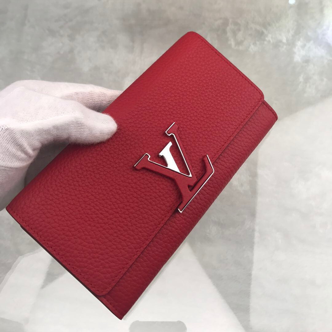 M61471 CAPUCINES WALLET, LOUIS VUITTON WALLETS
