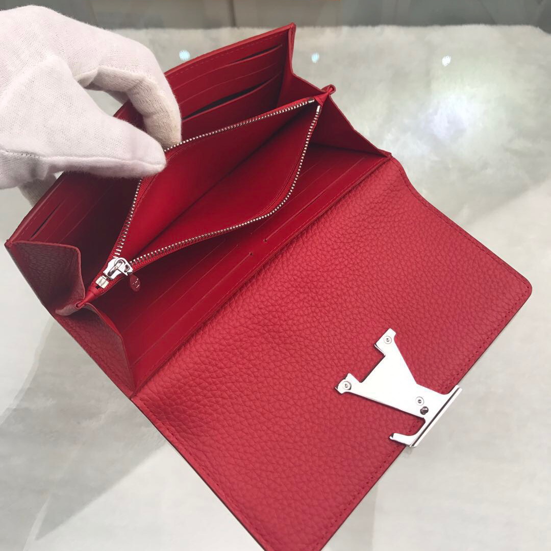 M61471 CAPUCINES WALLET, LOUIS VUITTON WALLETS