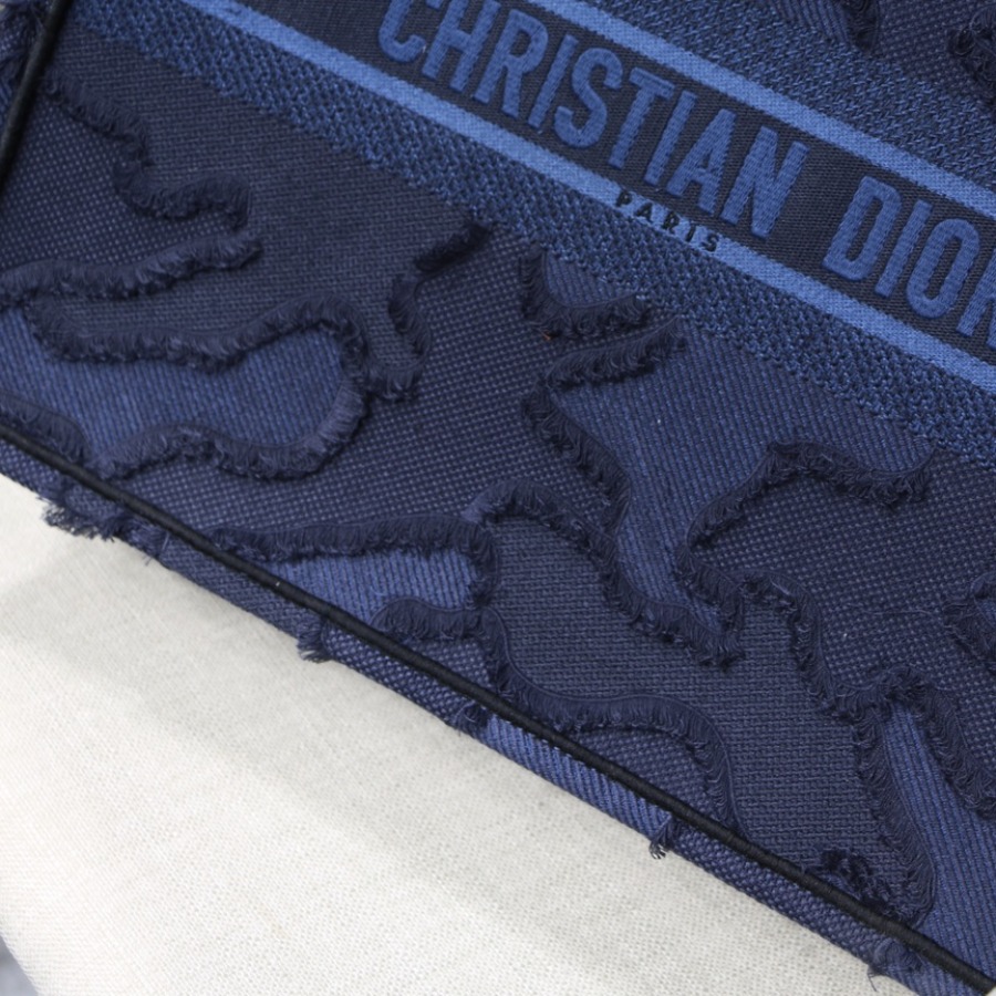 CAMOUFLAGE EMBROIDERED DIOR BOOK TOTE