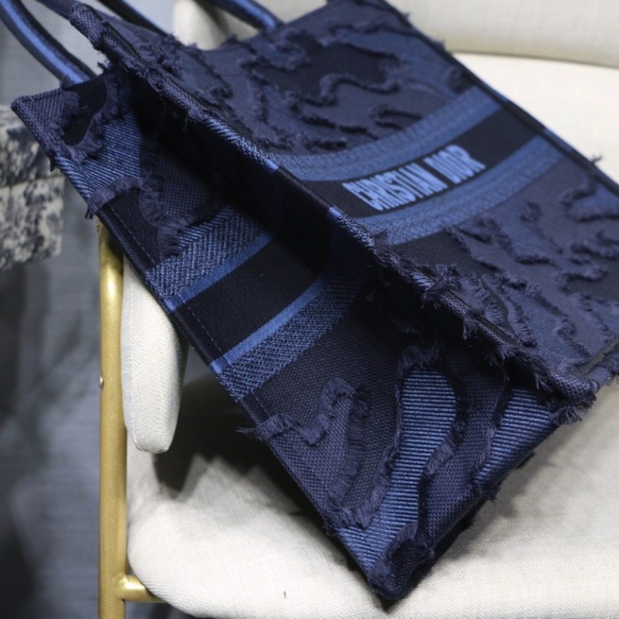 CAMOUFLAGE EMBROIDERED DIOR BOOK TOTE