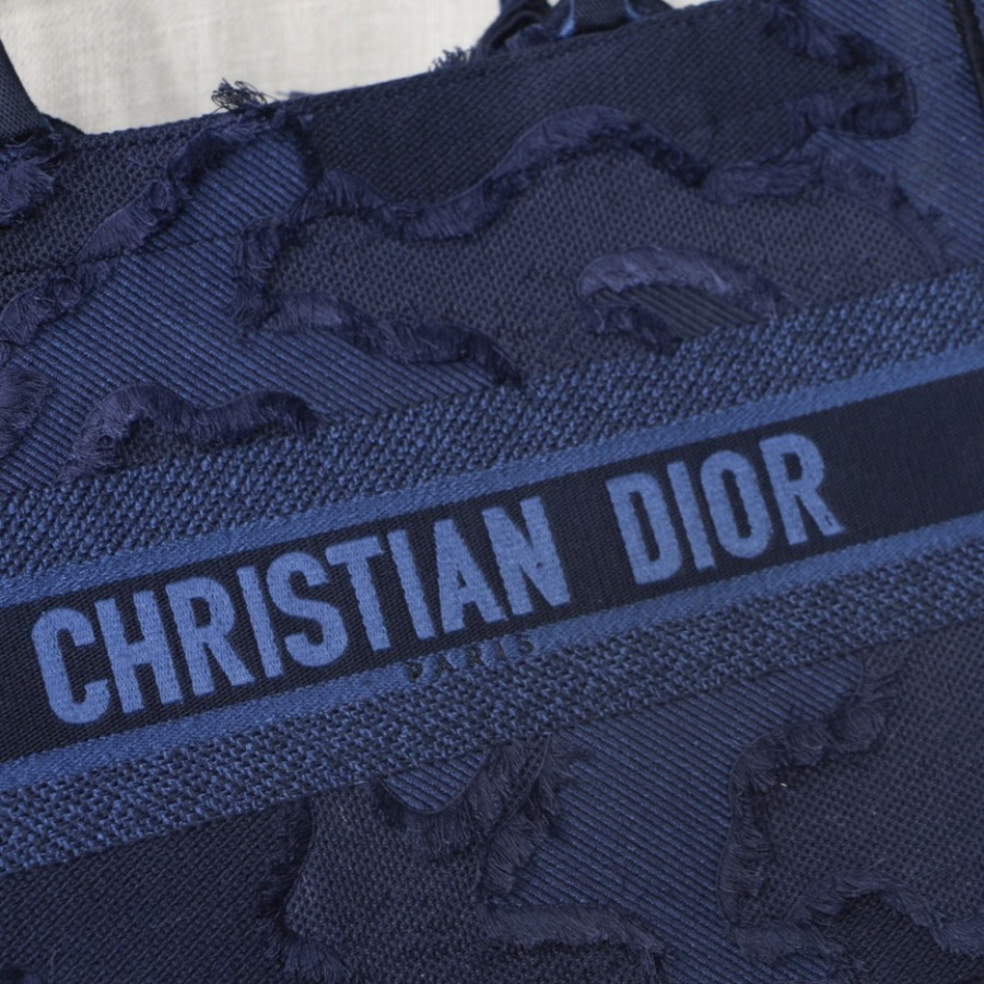SMALL CAMOUFLAGE EMBROIDERED DIOR BOOK TOTE
