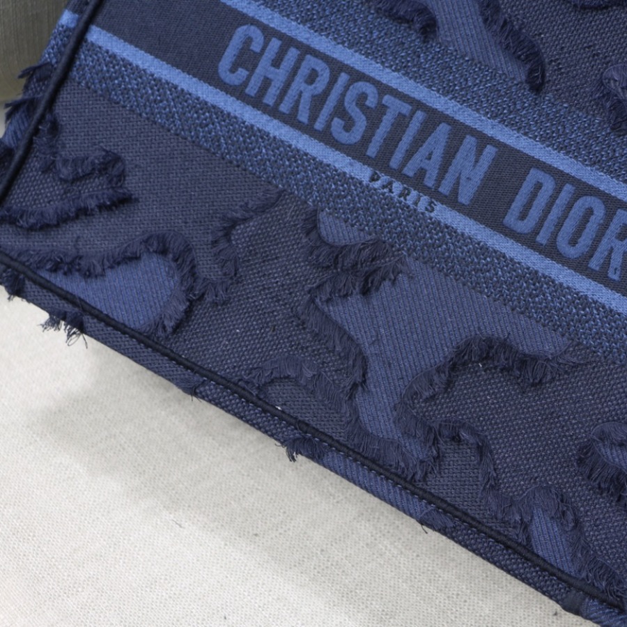 SMALL CAMOUFLAGE EMBROIDERED DIOR BOOK TOTE