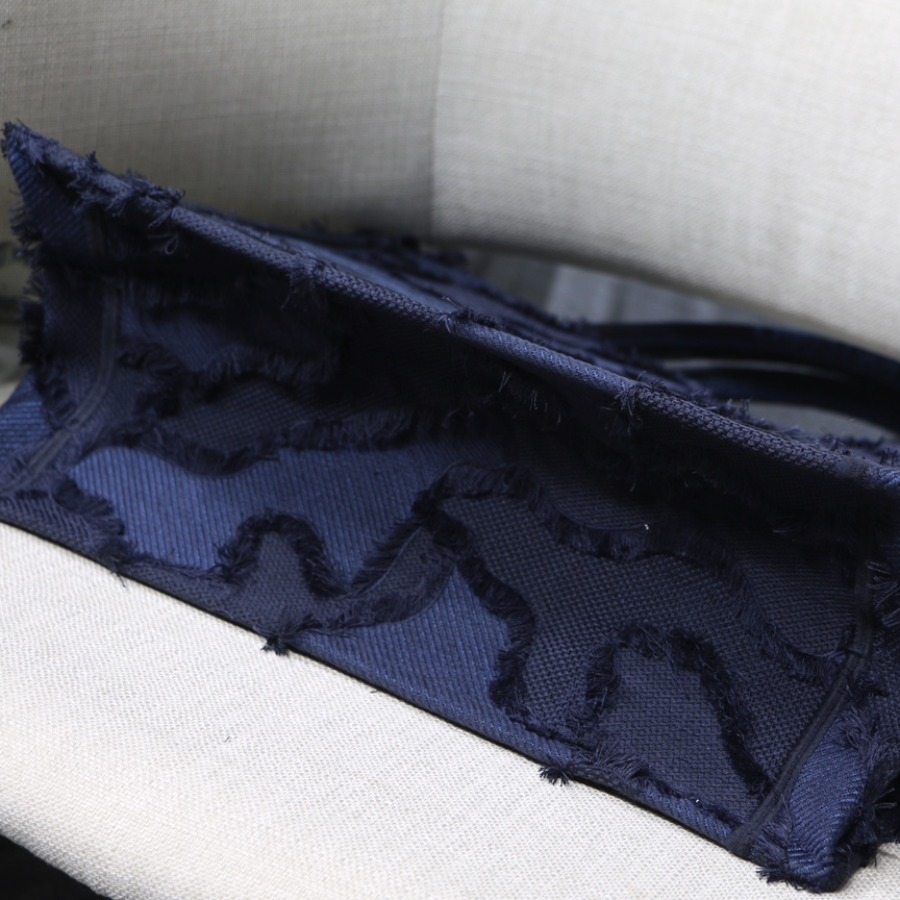 SMALL CAMOUFLAGE EMBROIDERED DIOR BOOK TOTE