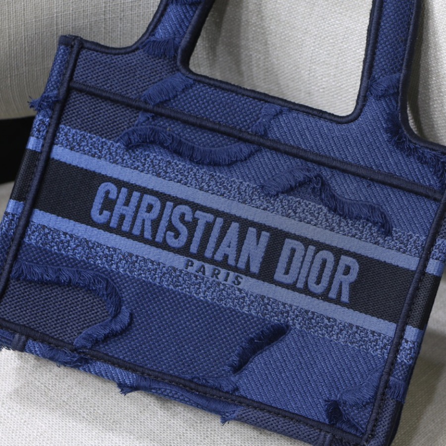 CAMOUFLAGE EMBROIDERED MINI DIOR BOOK TOTE