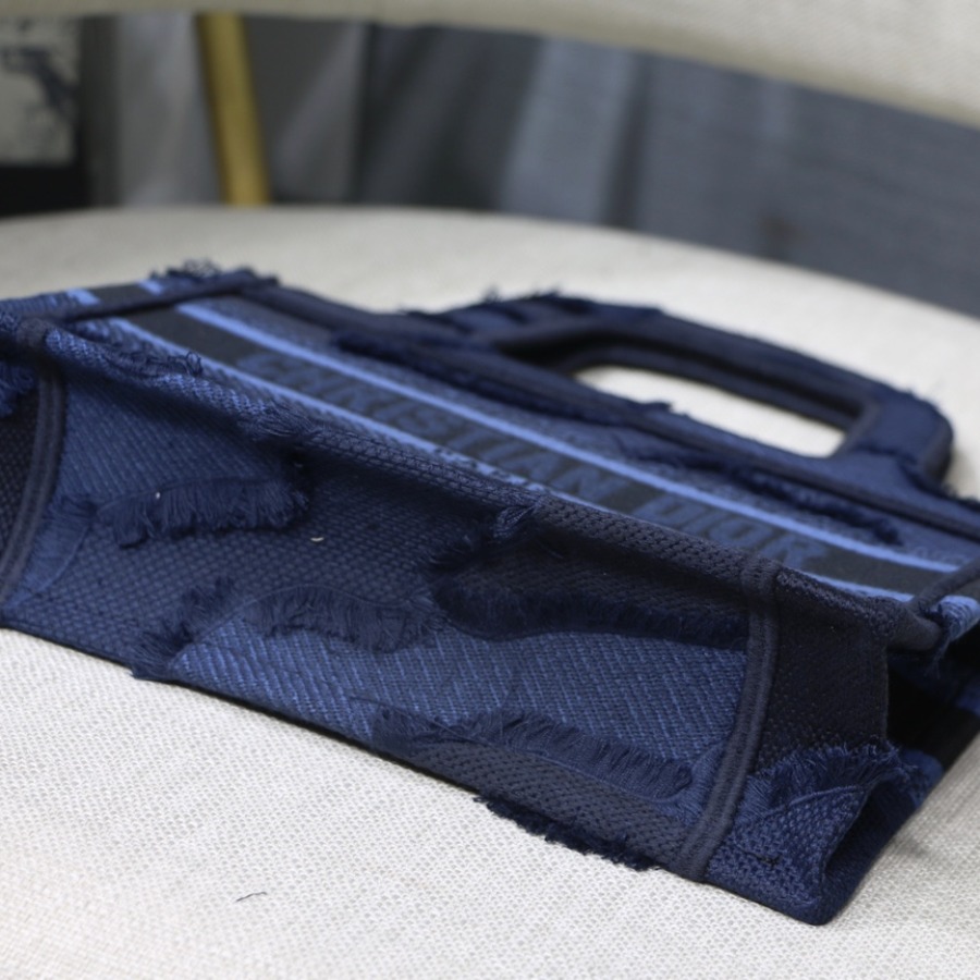 CAMOUFLAGE EMBROIDERED MINI DIOR BOOK TOTE