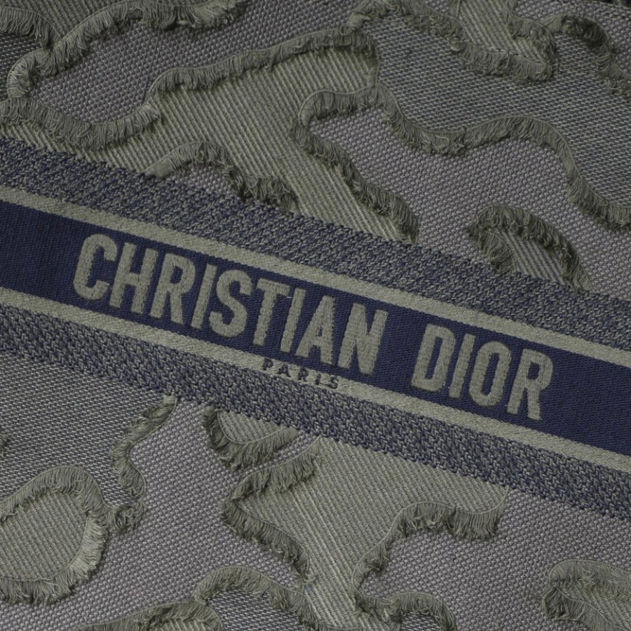 CAMOUFLAGE EMBROIDERED DIOR BOOK TOTE