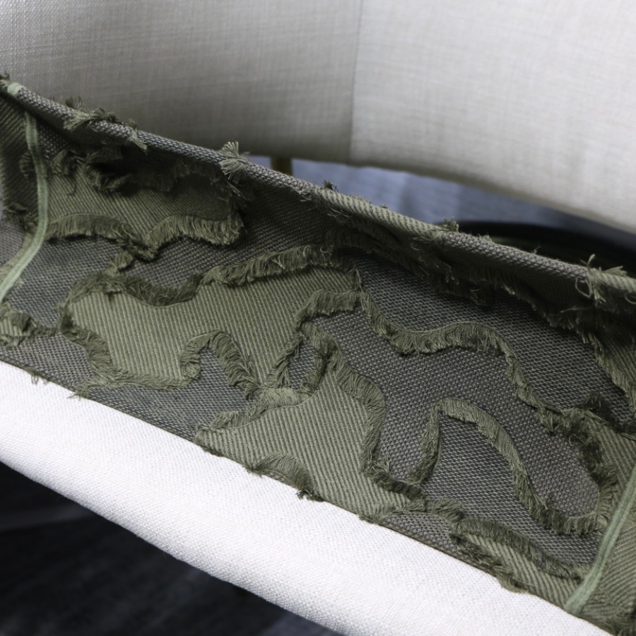 CAMOUFLAGE EMBROIDERED DIOR BOOK TOTE