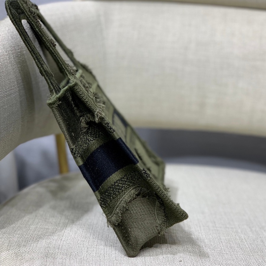 CAMOUFLAGE EMBROIDERED MINI DIOR BOOK TOTE