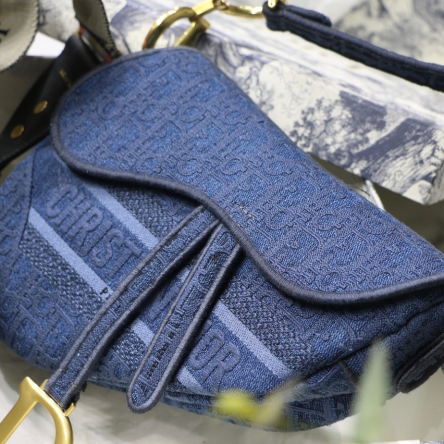 SADDLE DENIM CANVAS BAG, DIOR SHOULDER BAG