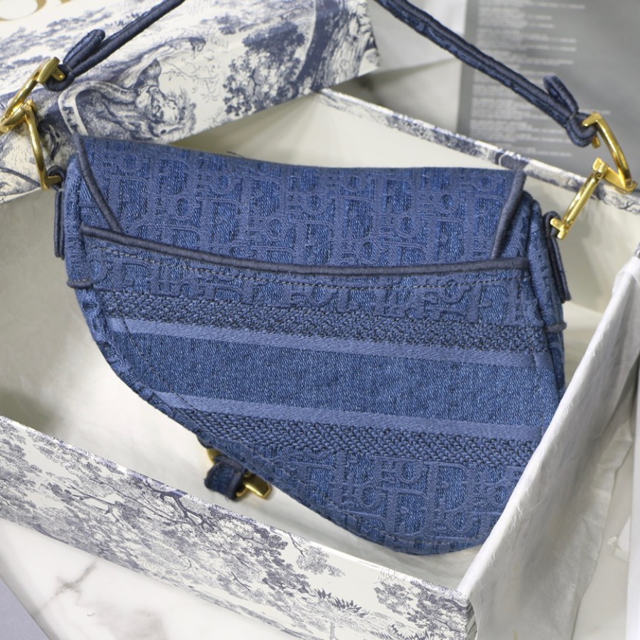 SADDLE DENIM CANVAS BAG, DIOR SHOULDER BAG