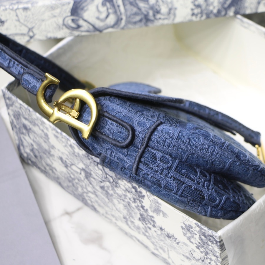 SADDLE DENIM CANVAS BAG, DIOR SHOULDER BAG