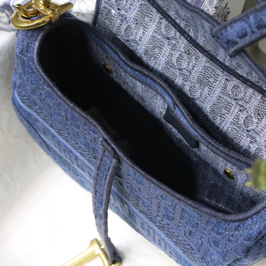 SADDLE DENIM CANVAS BAG, DIOR SHOULDER BAG
