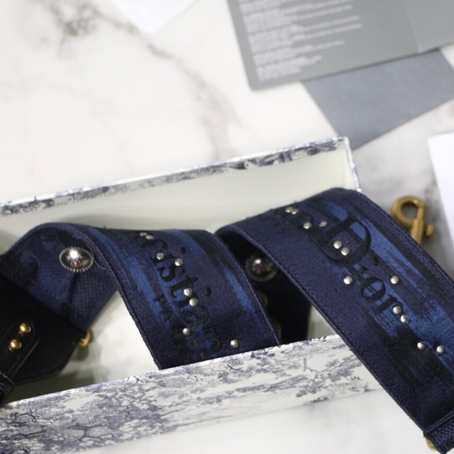 BLUE MULTICOLOR CAMOUFLAGE FULLY EMBROIDERED STRAP