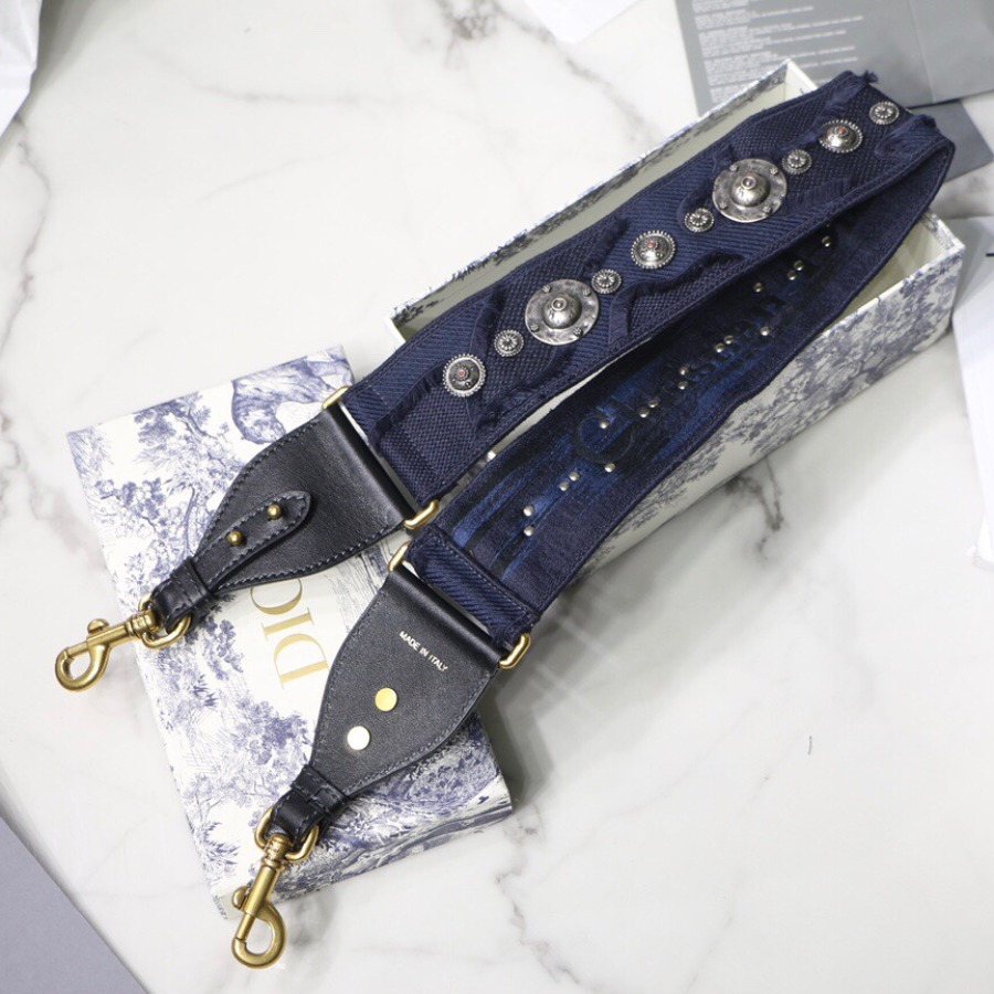 BLUE MULTICOLOR CAMOUFLAGE FULLY EMBROIDERED STRAP