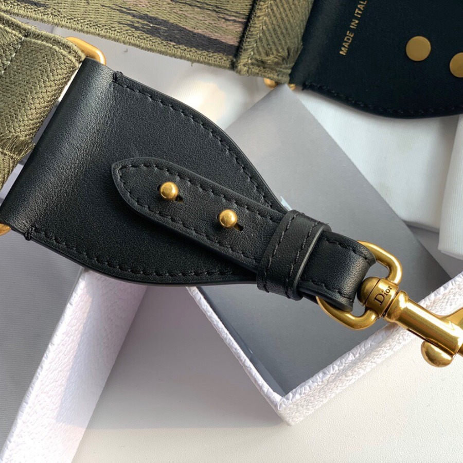 GREEN MULTICOLOR CAMOUFLAGE FULLY EMBROIDERED STRAP