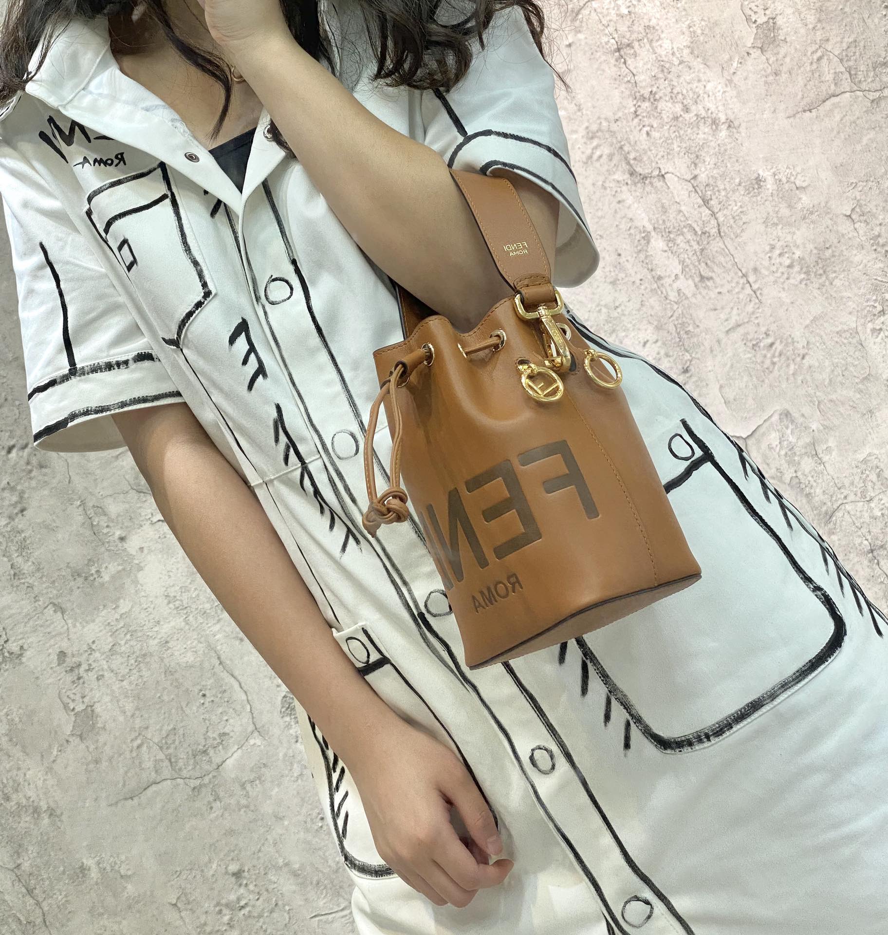 MON TRESOR, Fendi leather mini-bag