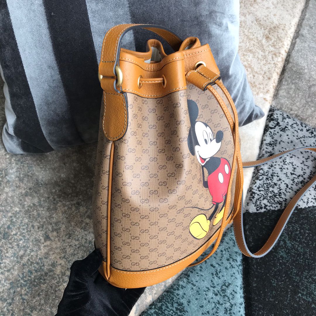 602691 Disney x Gucci small bucket bag, GUCCI Bucket and Hobo Bags for Women