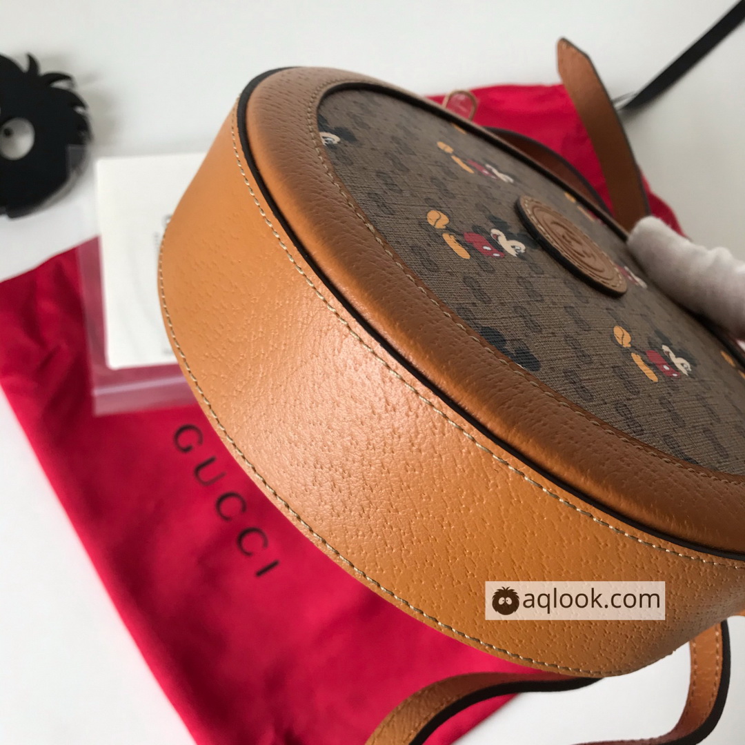 603938 Disney x Gucci round shoulder bag, GUCCI Crossbody Bags for Women