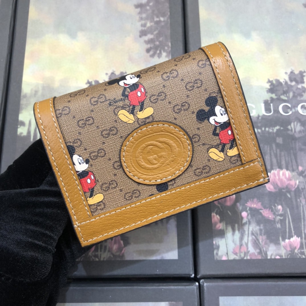 ‎602534 Disney x Gucci card case wallet
