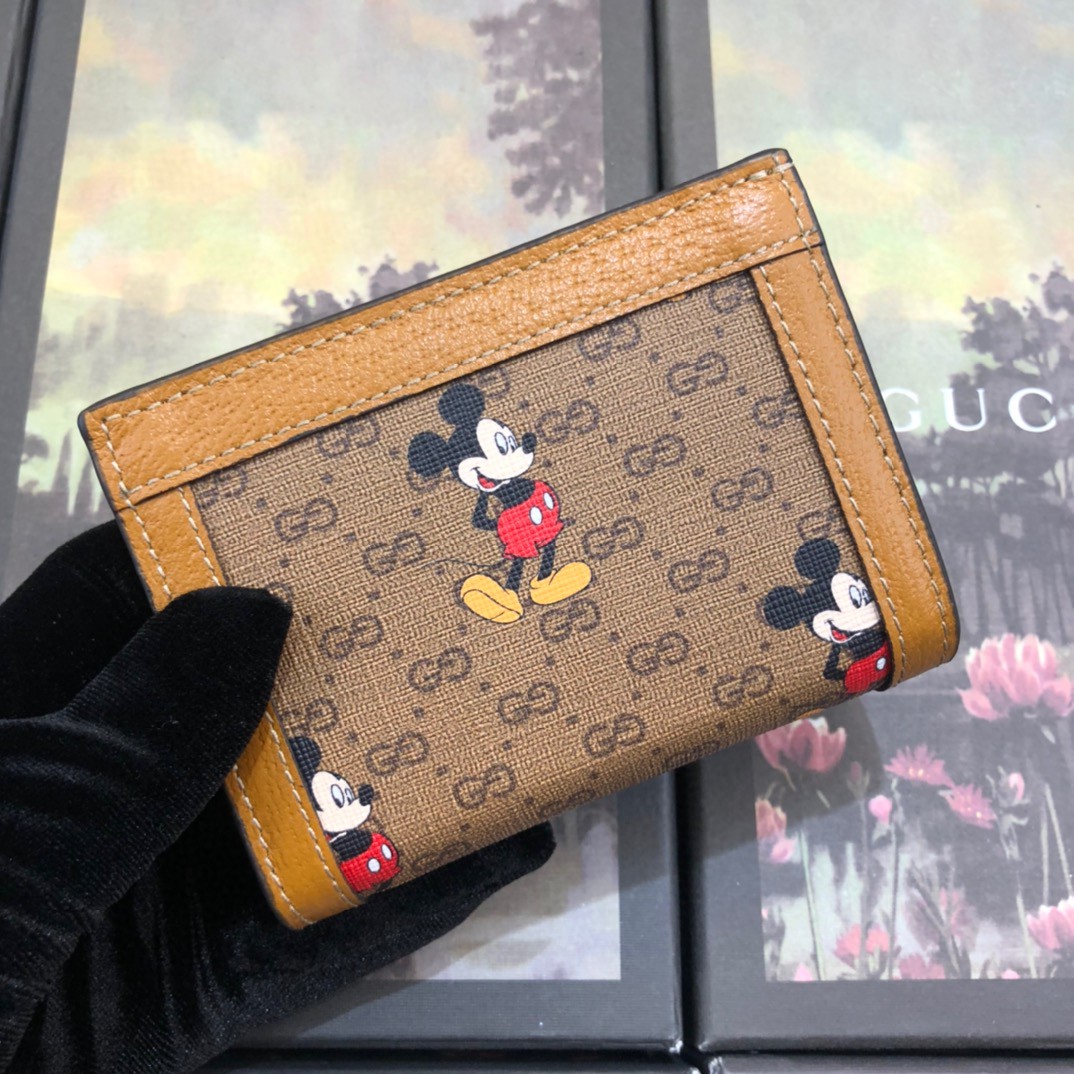 ‎602534 Disney x Gucci card case wallet