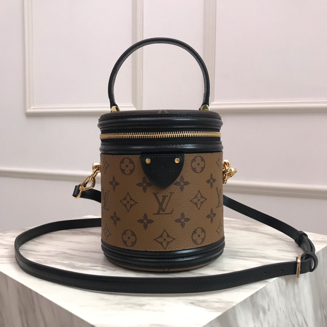 M43986, CANNES Monogram Reverse Canvas, LOUIS VUITTON LV HANDBAGS