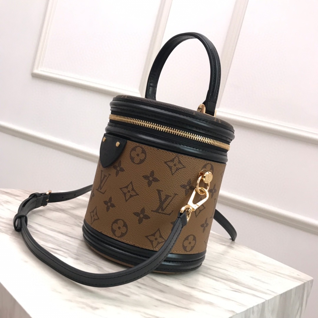 M43986, CANNES Monogram Reverse Canvas, LOUIS VUITTON LV HANDBAGS