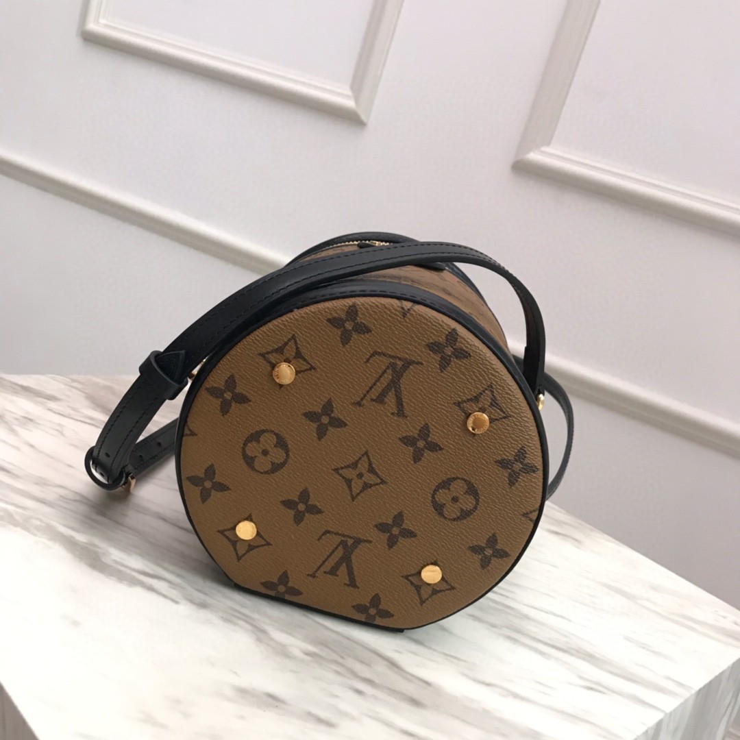 M43986, CANNES Monogram Reverse Canvas, LOUIS VUITTON LV HANDBAGS