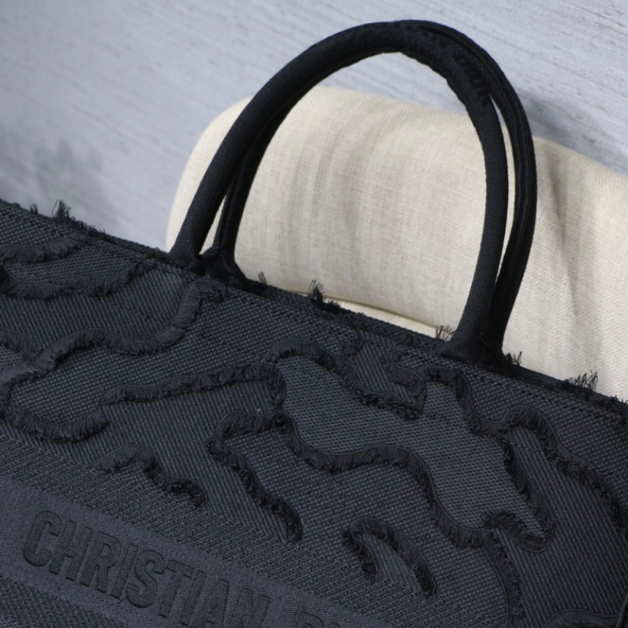 CAMOUFLAGE EMBROIDERED DIOR BOOK TOTE