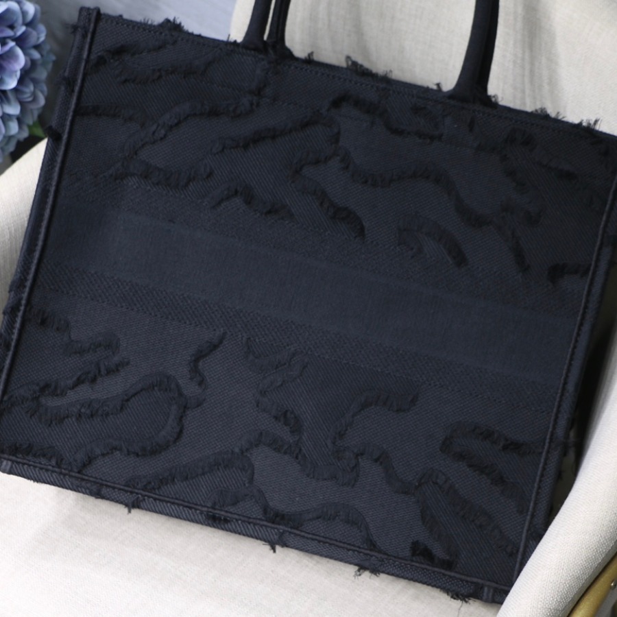 CAMOUFLAGE EMBROIDERED DIOR BOOK TOTE