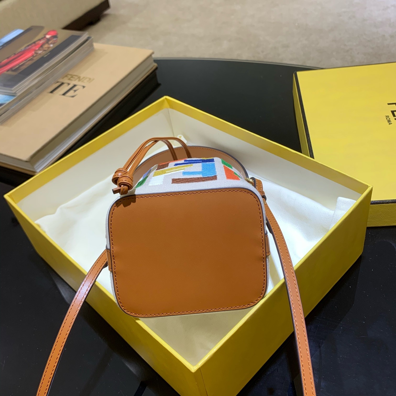 MON TRESOR, Fendi Mini bag in beige canvas