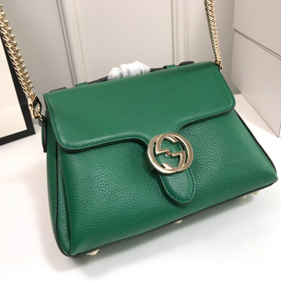 510302, Marmont New Large Leather Shoulder Bag, GUCCI HANDBAGS