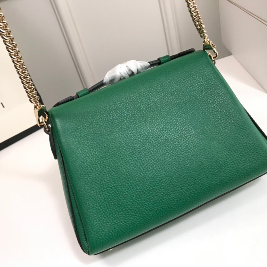 510302, Marmont New Large Leather Shoulder Bag, GUCCI HANDBAGS
