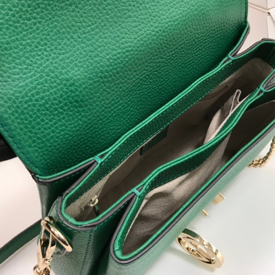510302, Marmont New Large Leather Shoulder Bag, GUCCI HANDBAGS