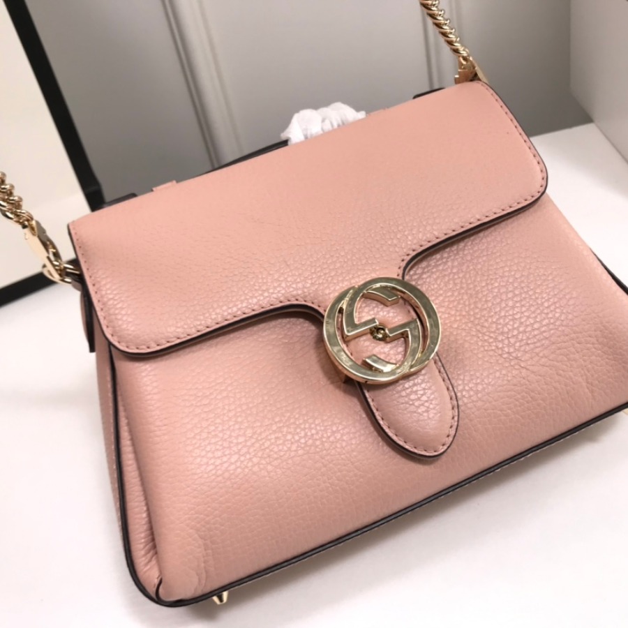510302, Marmont New Large Leather Shoulder Bag, GUCCI HANDBAGS