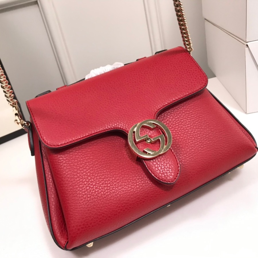 510302, Marmont New Large Leather Shoulder Bag, GUCCI HANDBAGS