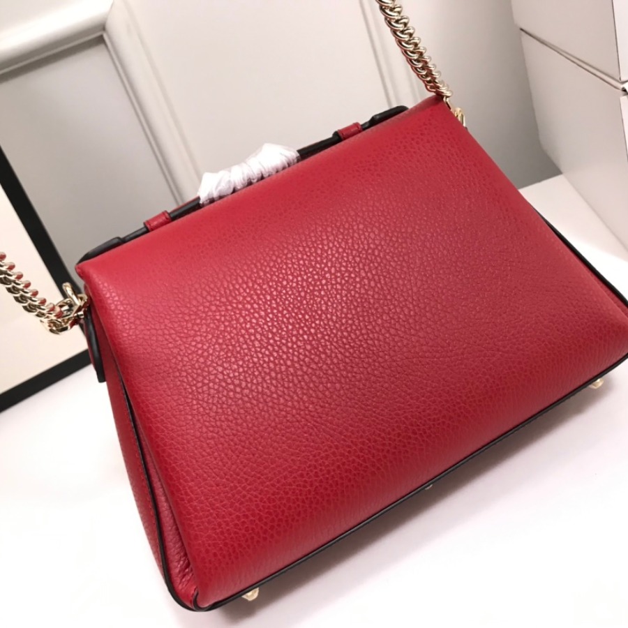 510302, Marmont New Large Leather Shoulder Bag, GUCCI HANDBAGS