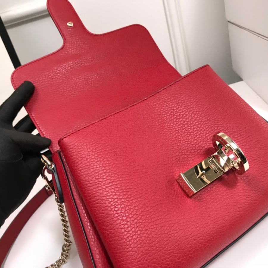 510302, Marmont New Large Leather Shoulder Bag, GUCCI HANDBAGS