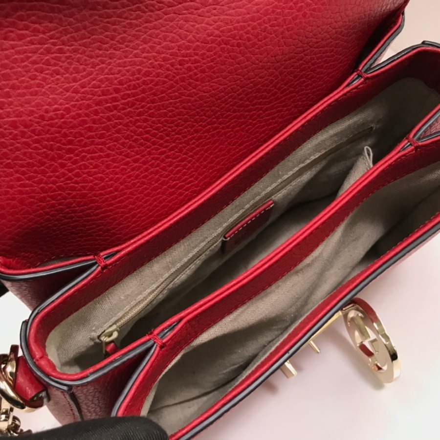 510302, Marmont New Large Leather Shoulder Bag, GUCCI HANDBAGS