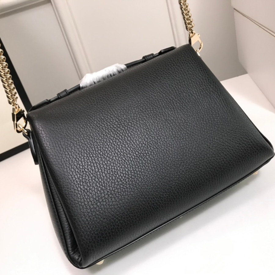 510302, Marmont New Large Leather Shoulder Bag, GUCCI HANDBAGS